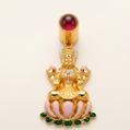 Lakshmi Anhänger Echtgold mit Mantar Hologram